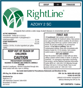 rightline llc azoxy 2 sc label