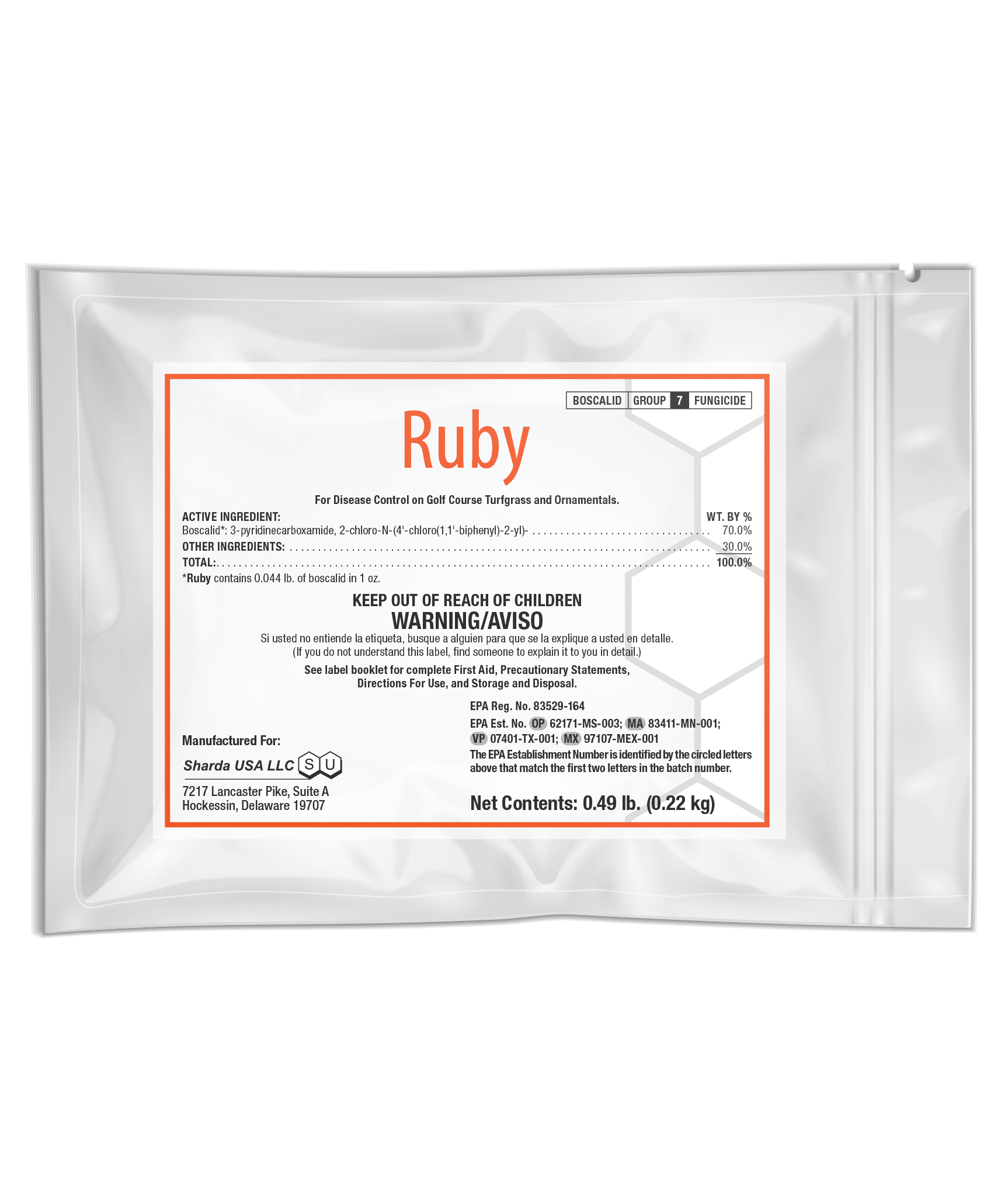 rightline bag fungicide ruby